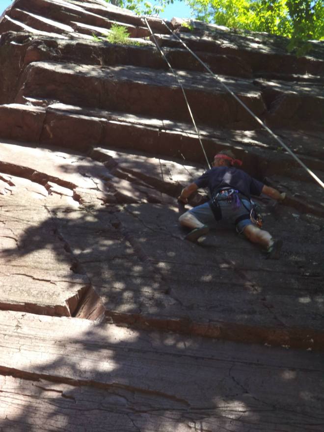 Arny on Triple Overhang