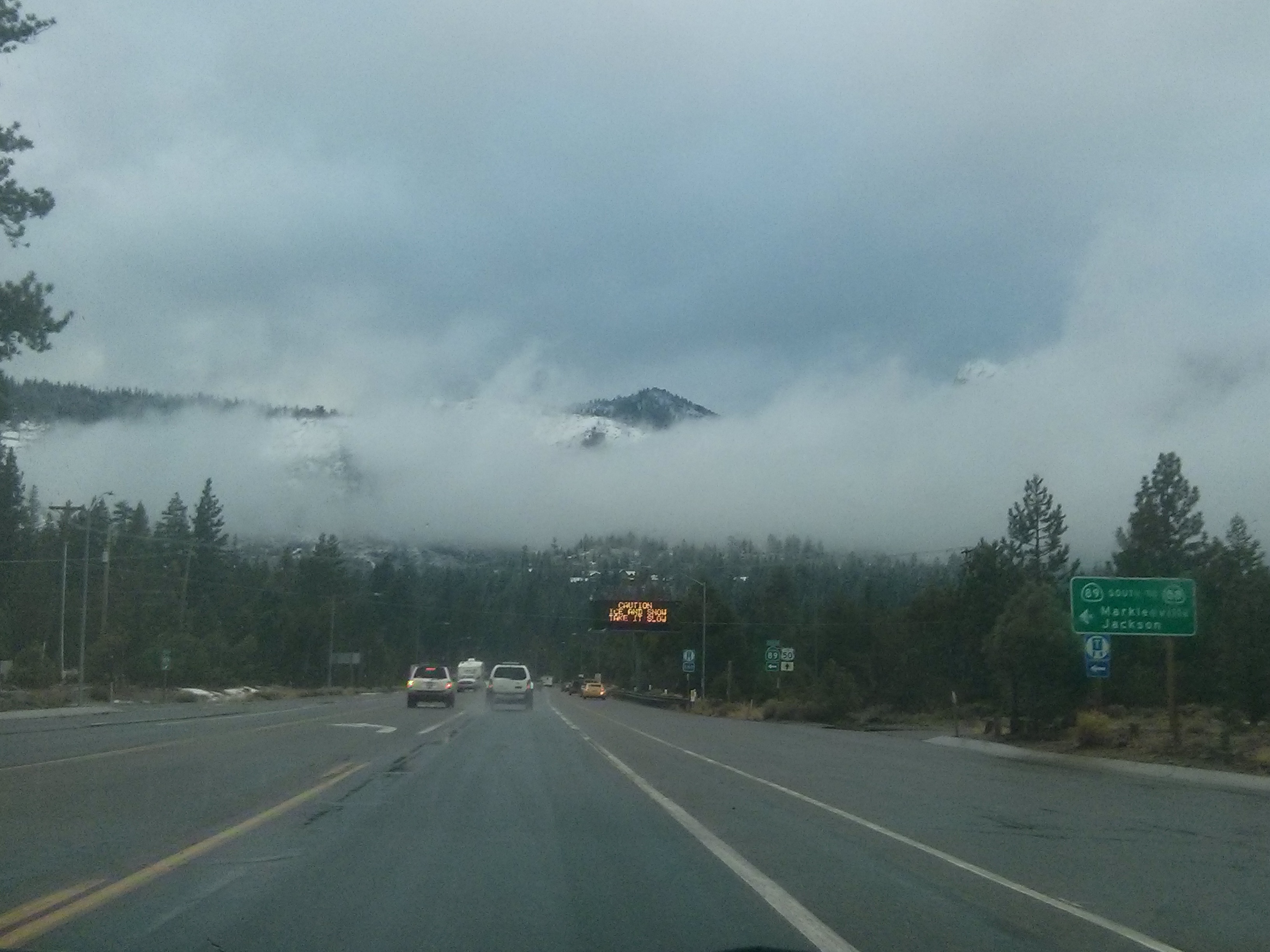 way back to San Francisco from South Lake Tahoe