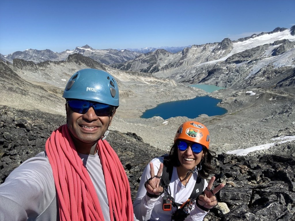 Celebrating after completing the DOA route